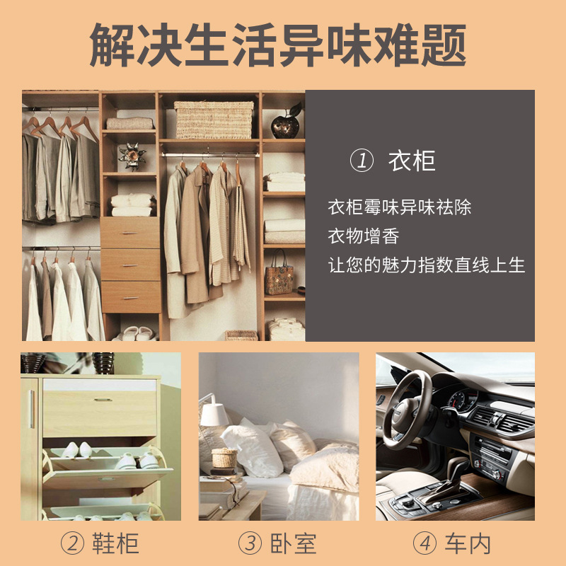 Shoe Box Clothes Bag Deodorizing Sachet Wholesale Sachet Aromatherapy Constellation Sachet Aroma Film Aroma Sachet