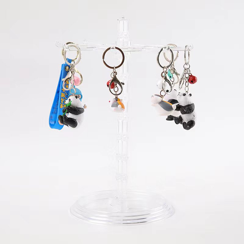Key Chain Hanger Small Jewelry Small Pendant Display Rack Storage Rack Rotatable Rack Hair Ring Head Rope Desktop Finishing