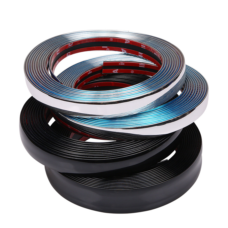 Car Window Chrome Trim Strips, Bumper Anti-Scratch Protection Strips, Universal Electroplated Body Door Cross-Border Exclusive Supply