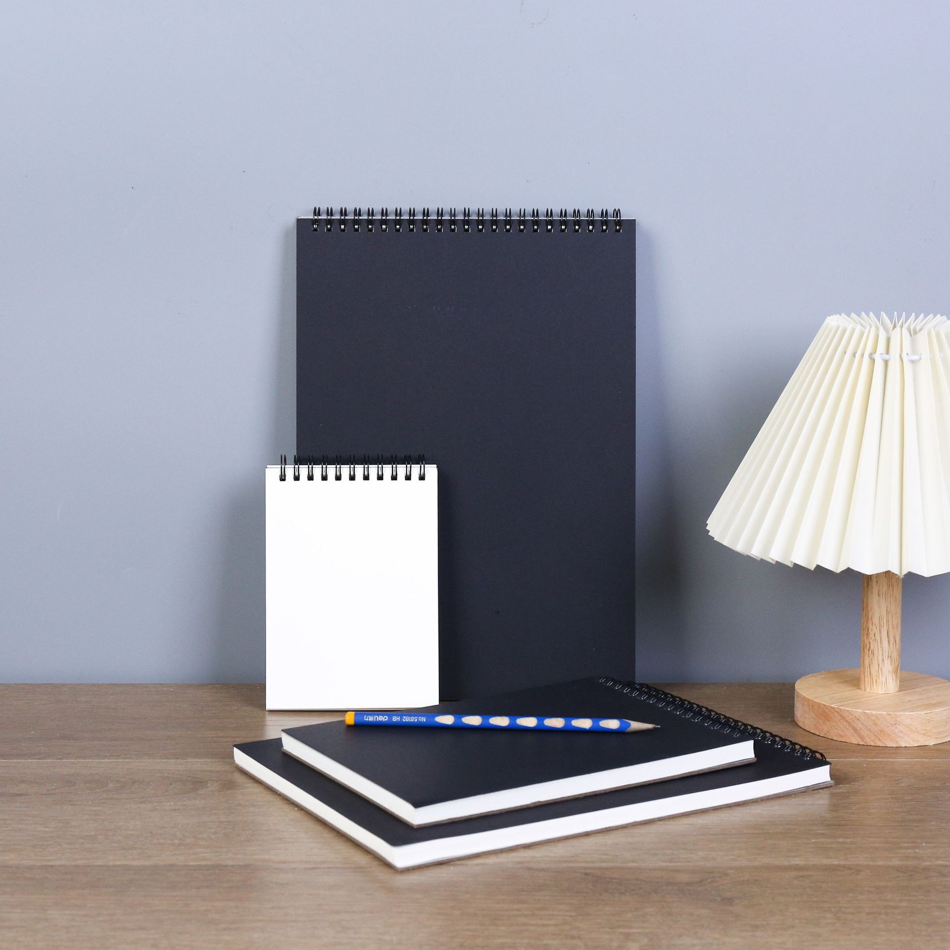 Thickened Black Card 8K Ready-Made Sketch Book A3A4 Sketch Book 16 Open Flip Coil Book A5 Simple Student Picture Book