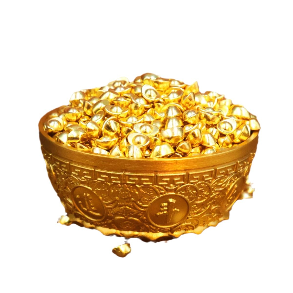 24 diy solid small ingot Chinese home ornaments mini zinc alloy solid small ingot wholesale