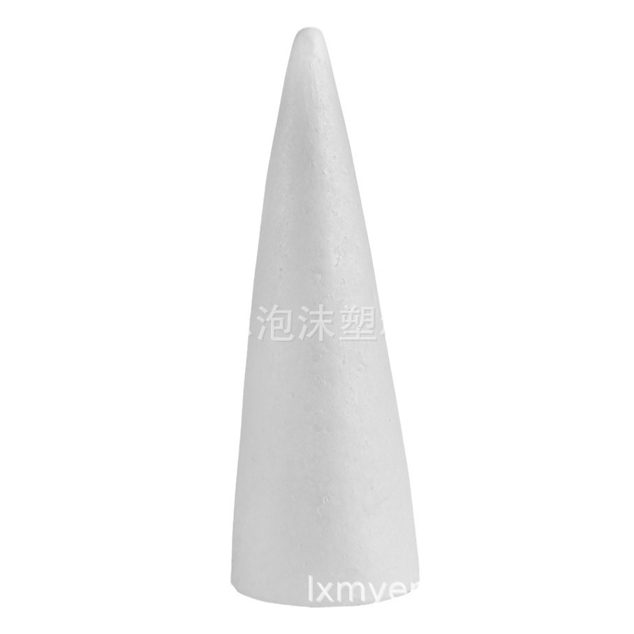 EPS factory direct supply Styrofoam cone white blank Christmas DIY decorative painting