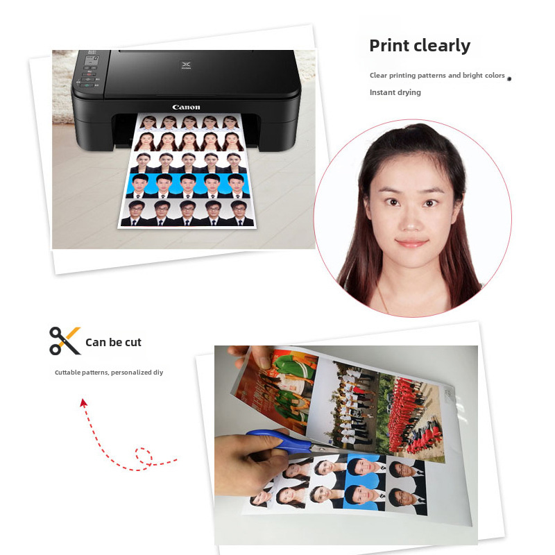 Oak magnetic 567-inch A4A3 water-based color ink printing photo paper DIY refrigerator sticker magnetic highlight photo paper