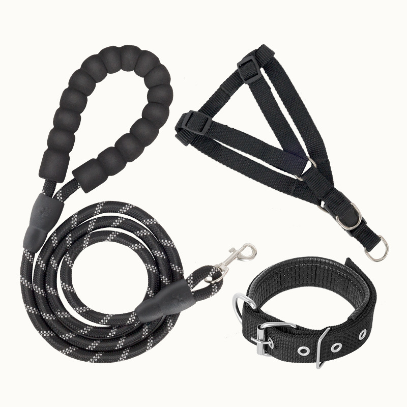 Explosion-proof reflective dog leash pet leash round dog chain dog leash full variety universal dog leash