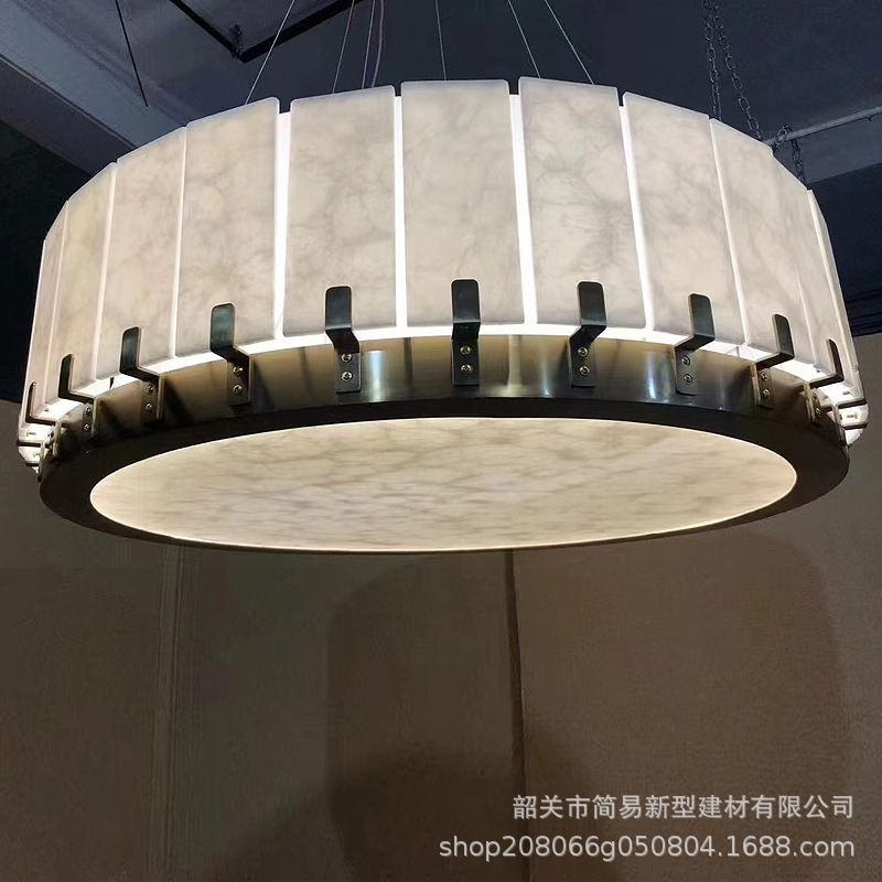 Snowflake transparent stone lamp box doorpost marble background wall decoration artificial imitation marble decoration material modeling cross-border