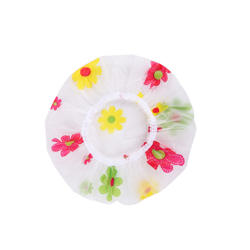 Factory Direct Sale Pe Thickened Shower Cap, Hair Treatment Cap, Shower and Bath Dry Hair Cap, Disposable Hair Care Absorbent Ear Protection Cap
