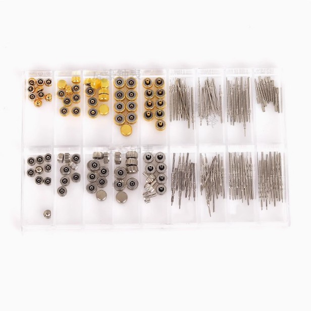 Watch Accessories Boxed Dropping Glue Head Watch Crown Rod Repair Watch Copper Gold and Silver Head Multi-model