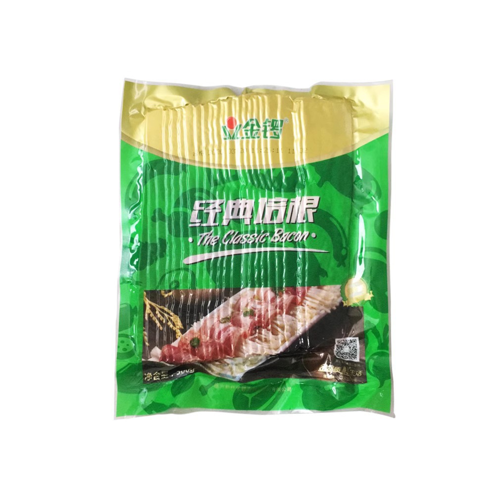 Jinluo Classic Bacon Slices 500G/Pack Handmade Pancake Pizza Pasta Bacon Breakfast Bbq Meat Hot Pot Bacon Slices