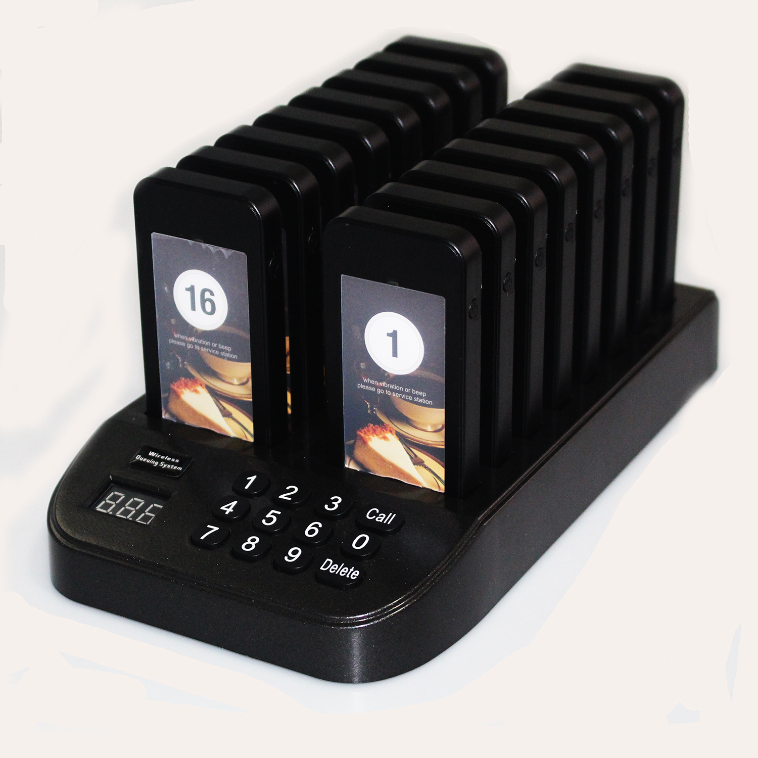 Su-66S Meal Pickup Call Vibration Light Sound Meal Pickup Call Machine Meal Pickup Queue Foreign Trade Special English