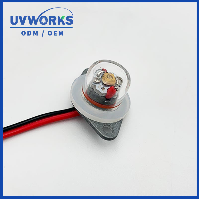 UVC LED sterilization module metal seat air water sterilization LED quartz glass waterproof sterilization lamp manufacturer