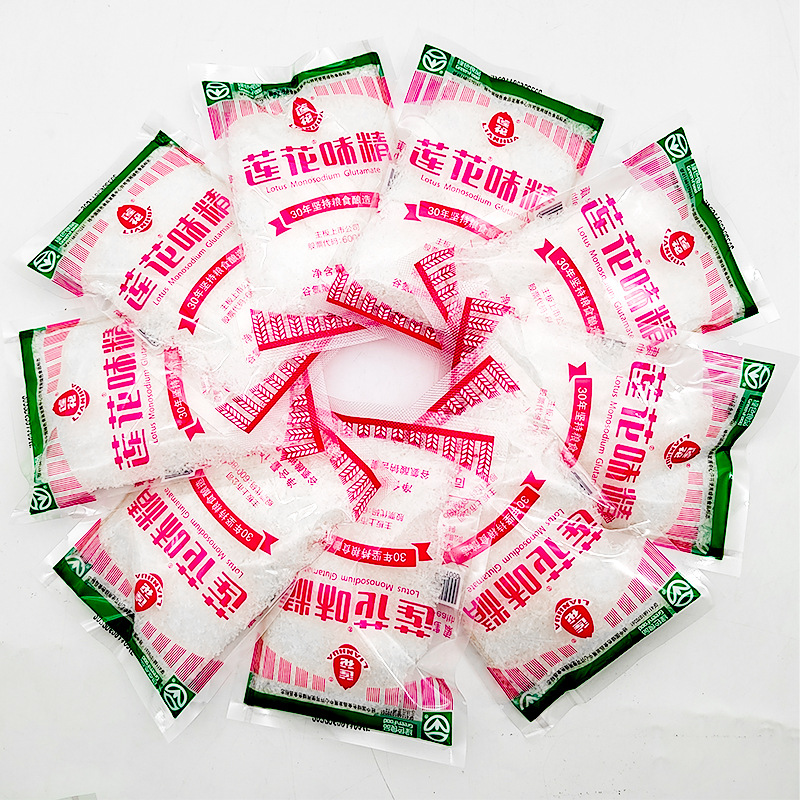 Lotus Msg 100g Small Bag Granular Msg Chongqing Noodles Msg Seasoning for Cold Dishes Catering and Household Use