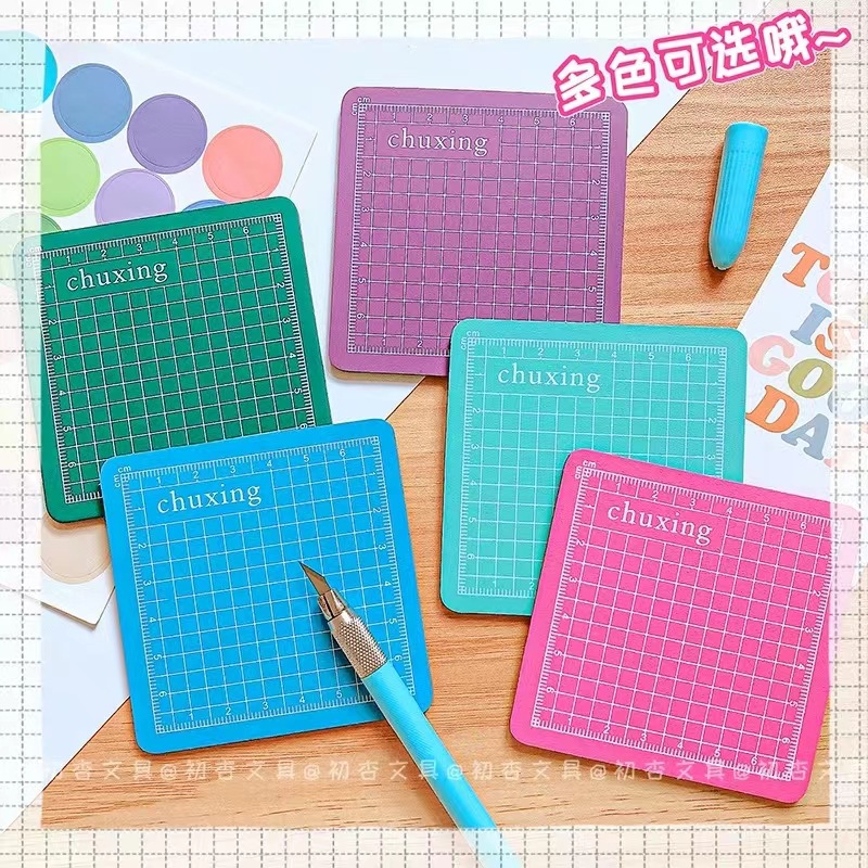 Mini hand account cutting pad engraving pad student hand account special manual model 8*8cm hand account pad