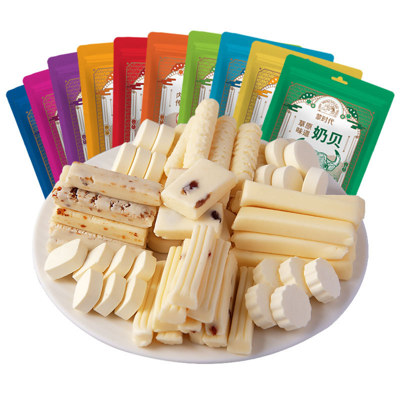[cheese Package] Children's Inner Mongolia Specialty Yogurt Shell Pimple Cheese Sticks Toffee Slices Dairy Cheese Sticks