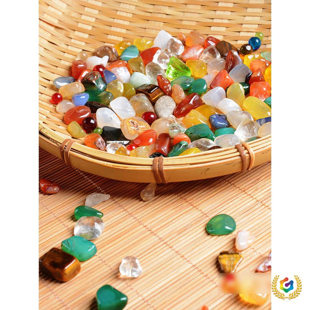 ✅ Bronze Statue Pagoda Offering Supplies Colorful Agate Household Mandala Gemstone Eight-Offering Mixed Offering Mandala Seven Gems 1