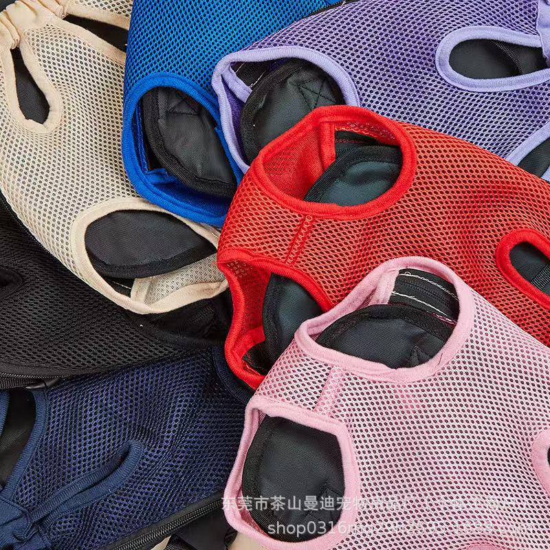 Factory direct pet portable chest bag out of pet cat bag dog mesh breathable comfortable shoulder pet bag