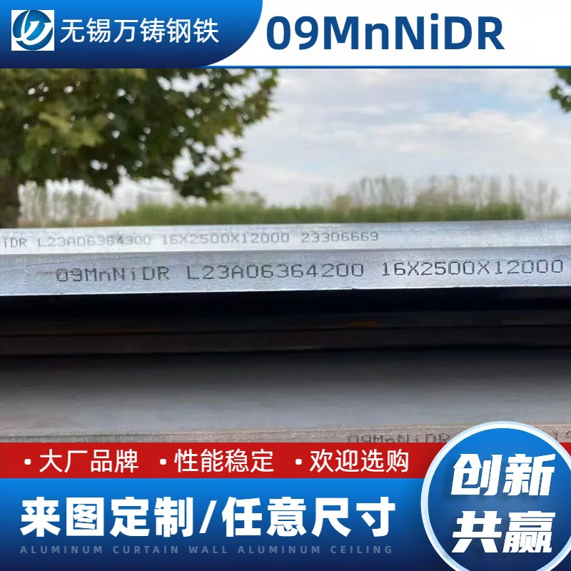 Производители пластин для котлов, оптовая поставка, устойчивая к низким температурам, стальная пластина 09Mnnidr, средне-толстая пластина для сосудов под давлением