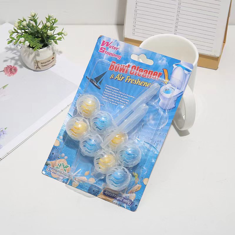 Дезодорирующий шар, аромат, противокаменный, подвесной туалетный очиститель, синие пузырьки
