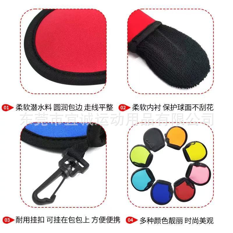 Spot environmental protection with hook lining with flannel diving material golf cover golf protective cover wiping bag