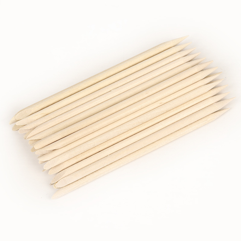 Nail art supplies wholesale nail art wooden stick dead skin push nail stick double orange stick 2000 bags nail removal stick