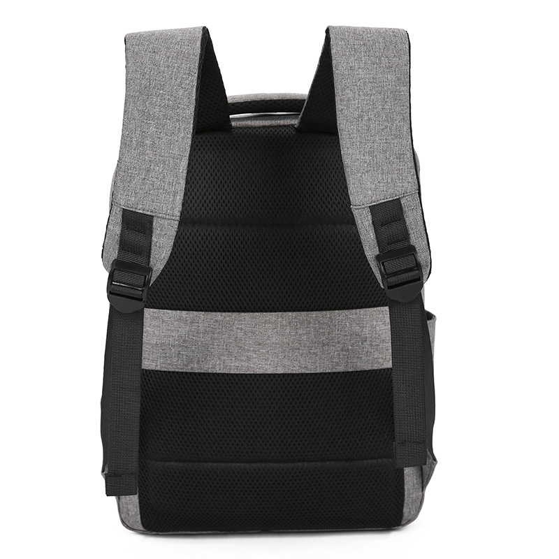 Large-Capacity Gift Casual Business Computer Backpack for Men and Women Oxford Cloth Solid Color Simple Backpack with Customized Logo