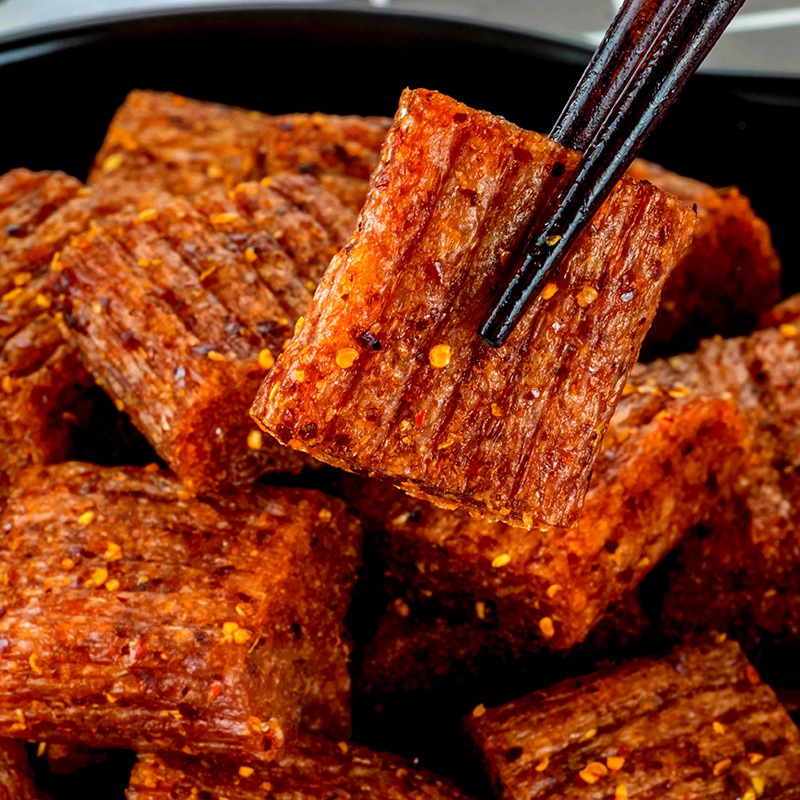 [Exclusively for Lightning Warehouse] Yu Zai Su Spicy Meat Strips 8090 Childhood Nostalgic Snack 7G/Small Bag Vegetarian