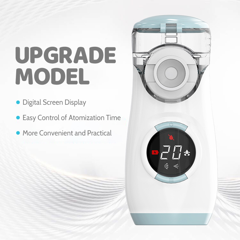 Intelligent digital display handheld atomizer children's household portable atomizer two-speed adjustable automatic flushing