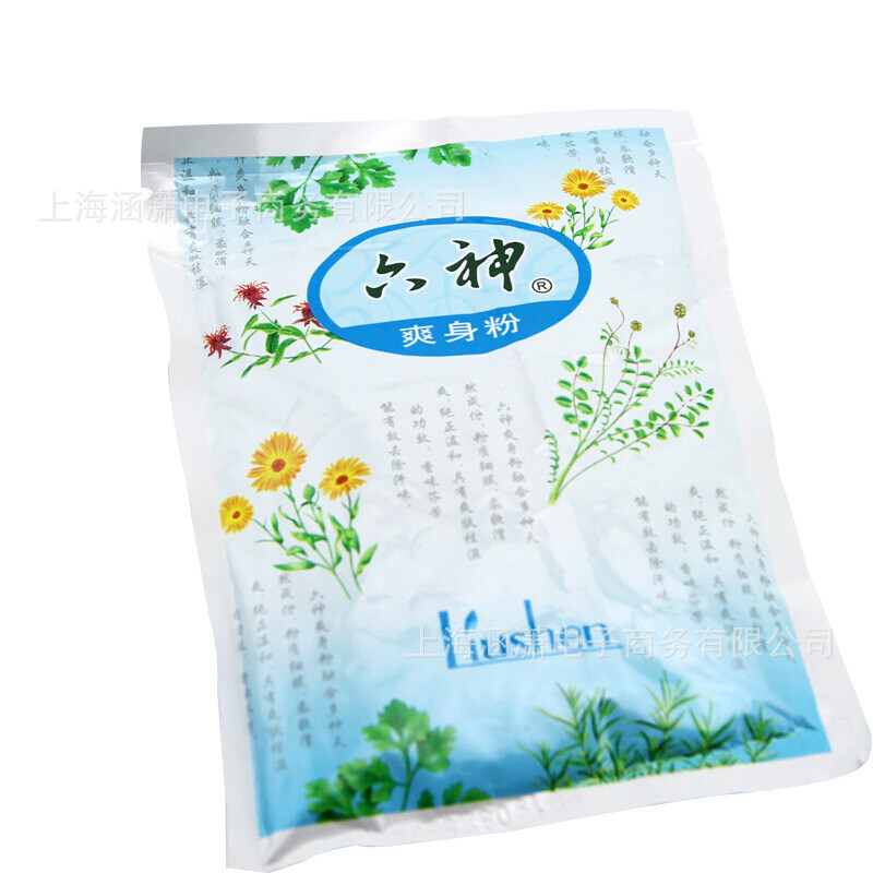 Liushen Talcum Powder Soothing Powder Absorbs Sweat, Leaves Fragrance for Adults, Relieves Itching, Absorbs Sweat, Household Bagged 75g, Whole Box Wholesale