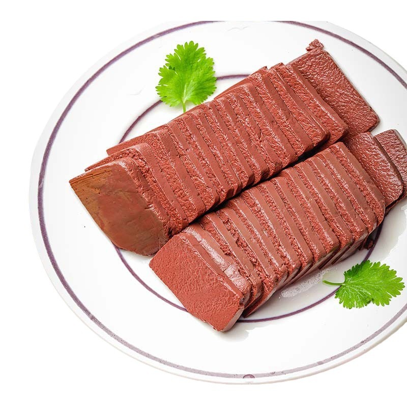 Hot Pot Duck Blood 300g Boxed Pre-Cooked Huaying Duck Blood Hot Pot Restaurant Skewered Fragrant Blood Cake Refrigerated Jiahe Duck Blood