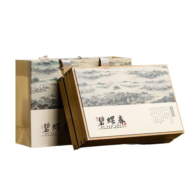 Green tea wholesale biluochun super tea gift box tea powder batch green tea 0.25kg tea drink yourself