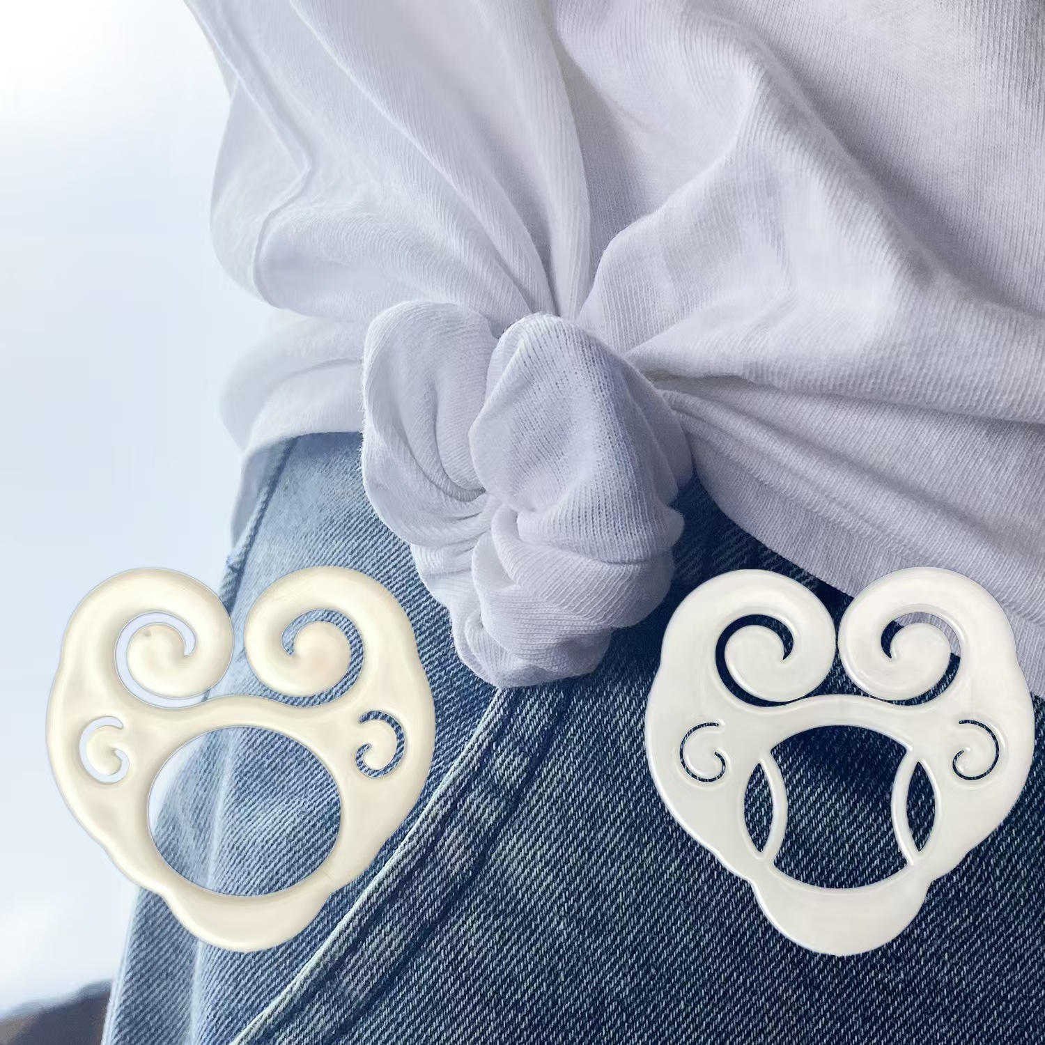 Футболка Amazon Cross-border с зажимом для женщин