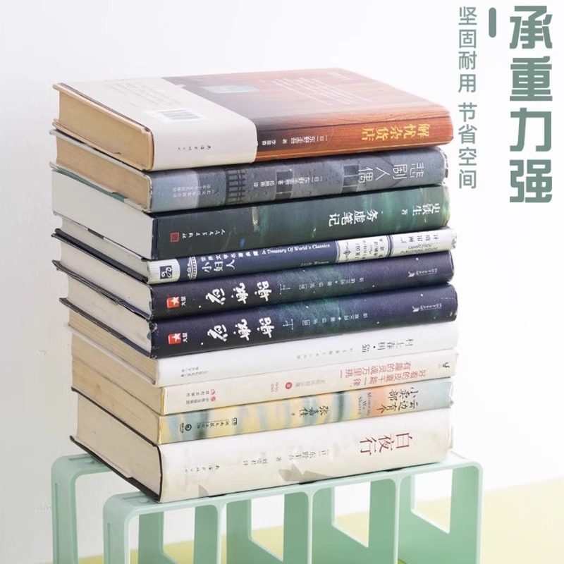 Book stand desktop book storage artifact partition board book desk shelf transparent acrylic book file folder