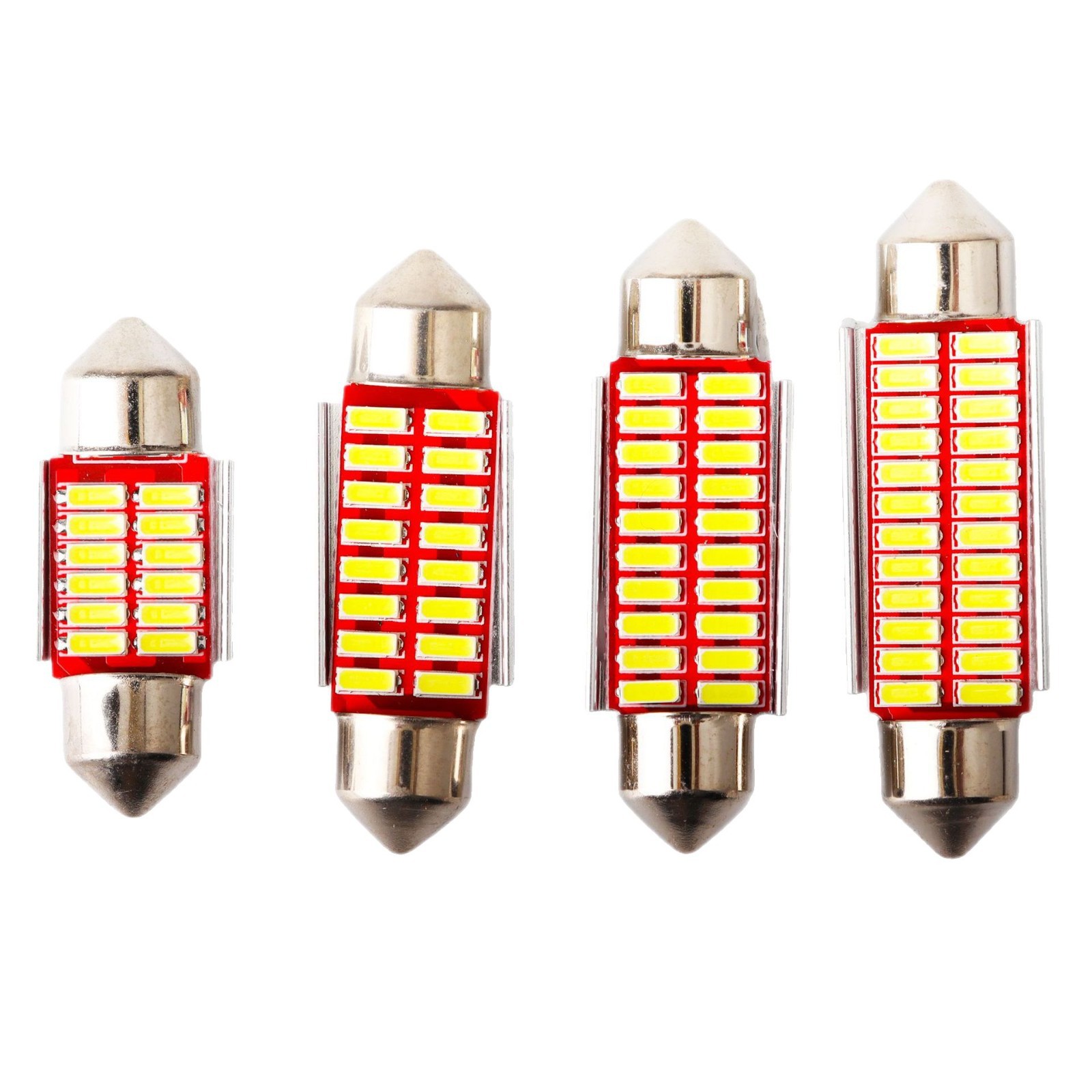 CGHAO car led double-tip reading light canbus 4014 decoding 12SMD license plate light infinite roof bulb