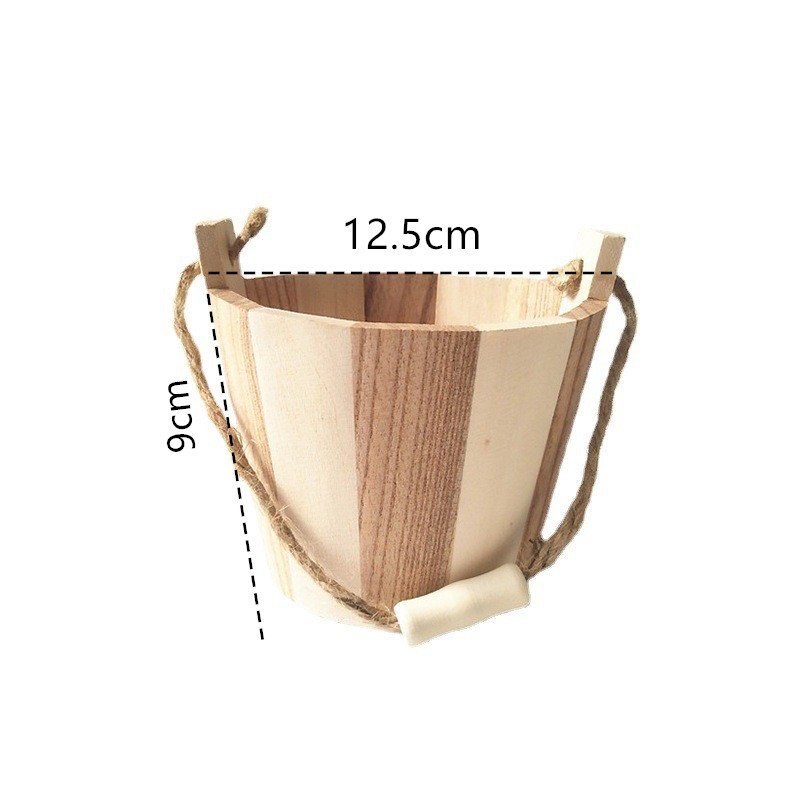 Маленькая деревянная бочка для хранения, игрушечная бочка