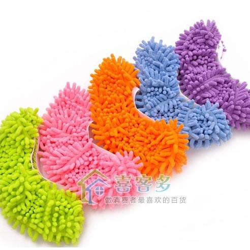 Hot sale recommend chenille mop cleaning shoe cover removable and washable lazy shoe cover price for one piece