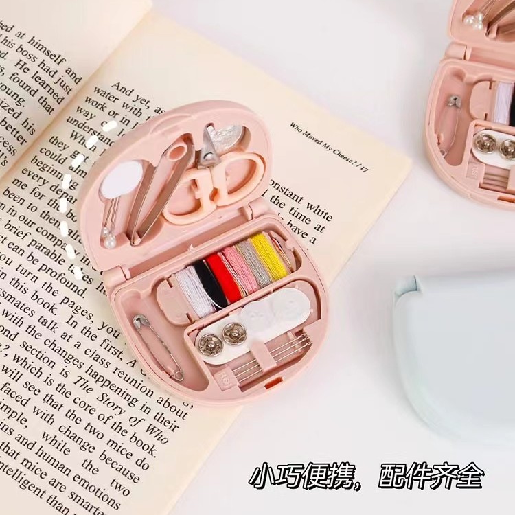 Nordic style mini sewing box portable small sewing kit sewing tools combination set hotel supplies wholesale
