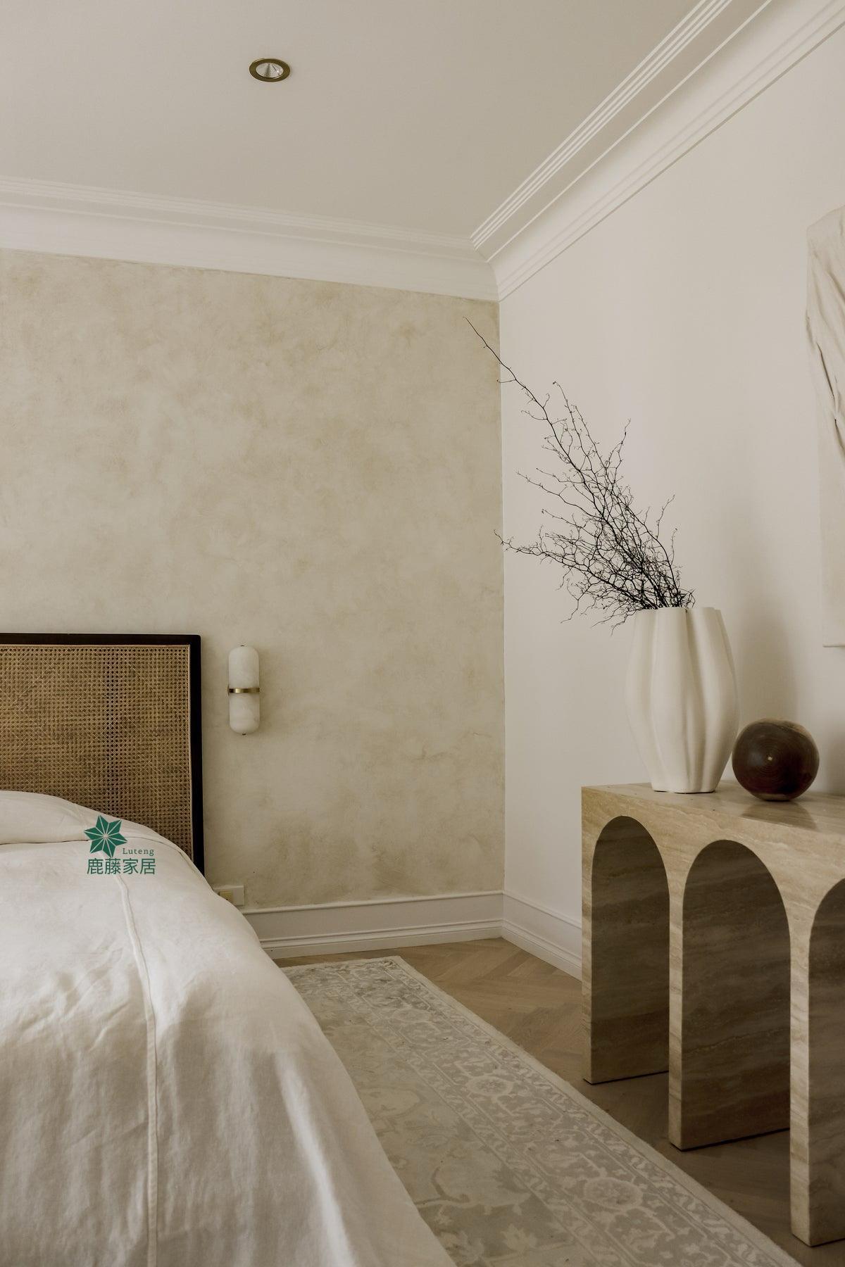 ✅ Ins Rattan Headboard Bed Backrest B&B Scandinavian Simple Bedside Backrest