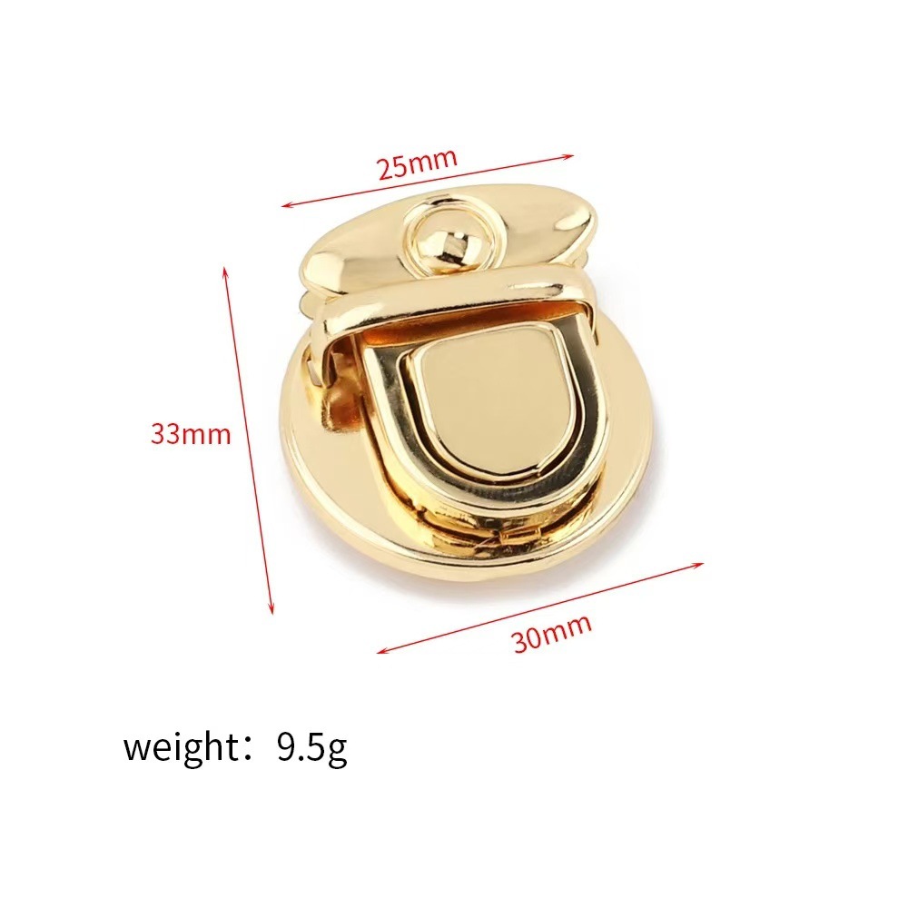 Handbag Lock Small Sachet Fashionable Leather Bag Iron Love Press Lock Buckle Bag Clothing Buckle Buckle Manufacturers