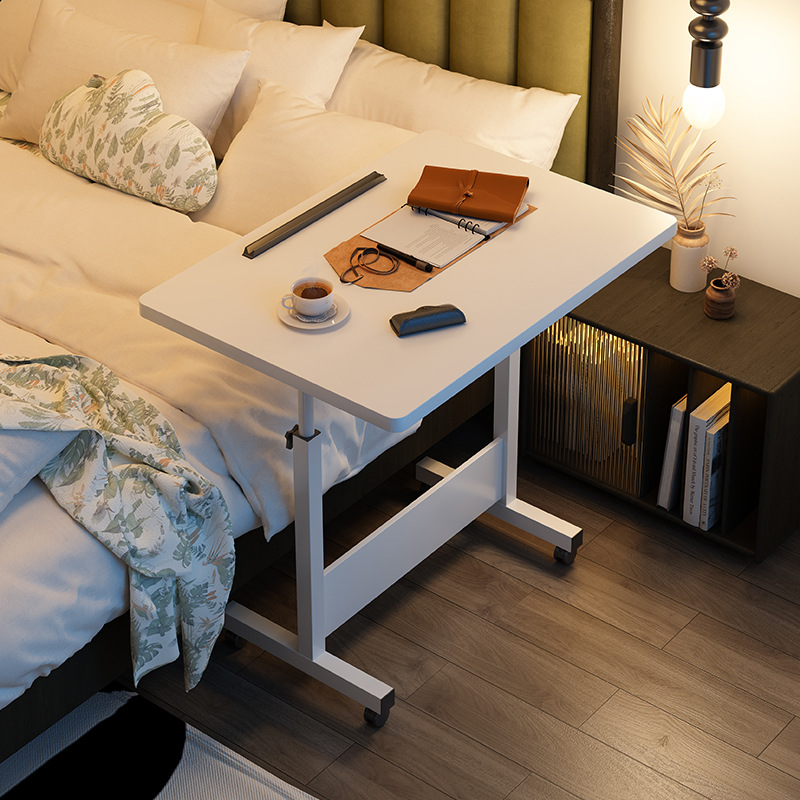 Подвижный подъемный складной стол, простой прикроватный стол, стол для ноутбука с роликами