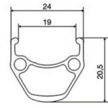 24-inch 26-inch 27.5-inch 29-inch disc brake double-layer aluminum alloy thickened rim 32-hole/36-hole mountain bike rim