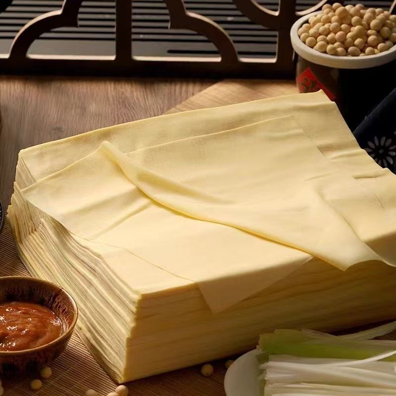 Dry Tofu Skin Manufacturer, Handmade Ultra-Thin Brine-Soaked Specialty from Rural Areas, No Preservatives, Wet and Homemade