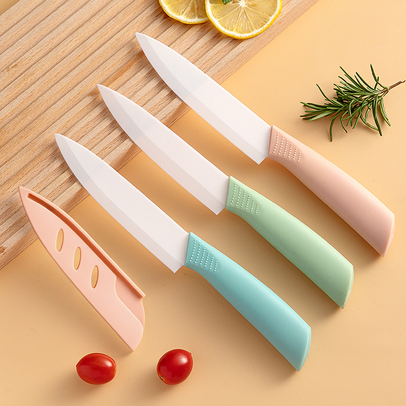 Ceramic fruit knife Japanese chef knife suit household knife kitchen knife fruit knife ceramic food supplement kitchen knife