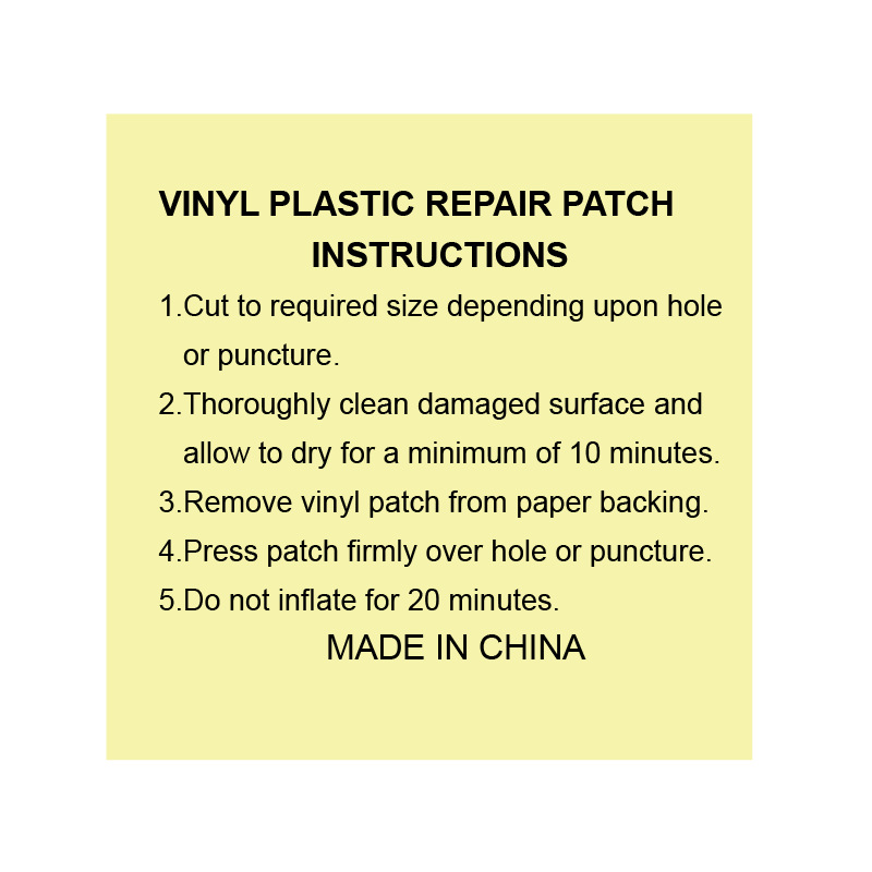 Manufacturer Supplies Inflatable Toys Repair Patches Pvc Fishing Boat Swimming Ring Glue Raincoat Patch Portable Inflatable Type