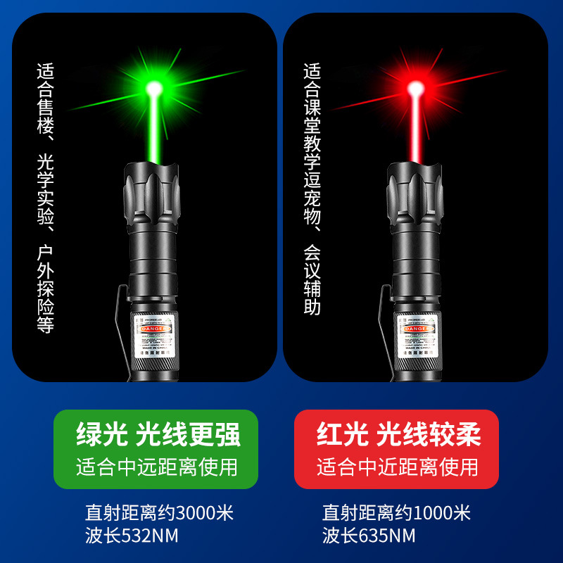 Cross-border remote charging laser strong light flashlight infrared sales sand tray coach pointer starry laser light
