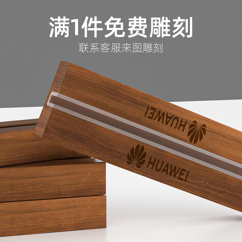 Solid Wood Table Card Transparent Acrylic Beech Vertical Table Card A5 Table Sign A6 Desktop Price Card A4 Menu Display Card