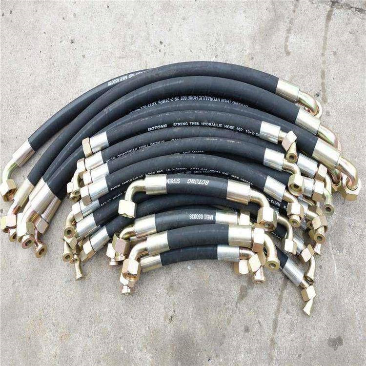 High-Pressure Hose Assembly Steel Wire Wrapped Rubber Hose for Coal Mines Oil Pipe Supply High and Low Pressure Hose Hydraulic Oil Pipe