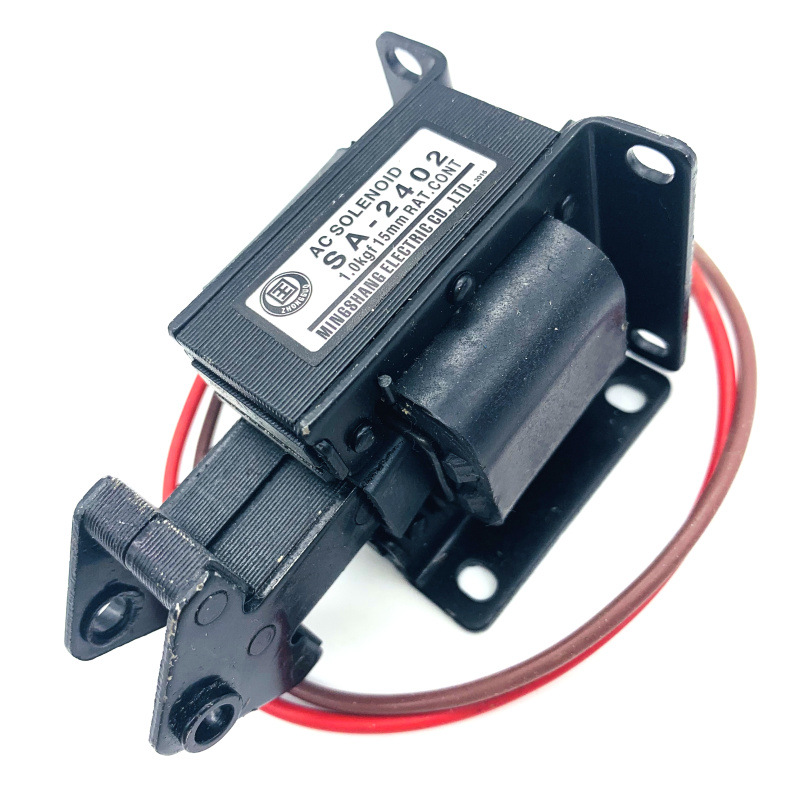 SA-2402 AC traction electromagnet sa-2402 push-pull electromagnet stroke 10mm suction 1kg