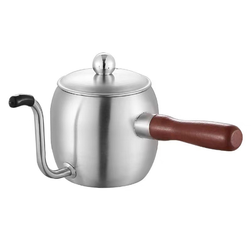 Factory for cross-border 304 stainless steel Japanese hand pot hanging ear long mouth thin mouth coffee pot outdoor coffee appliance