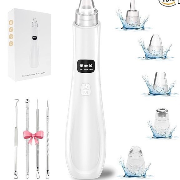 Blackhead suction instrument electric small bubble visualization pore cleaner acne facial blackhead removal instrument wholesale