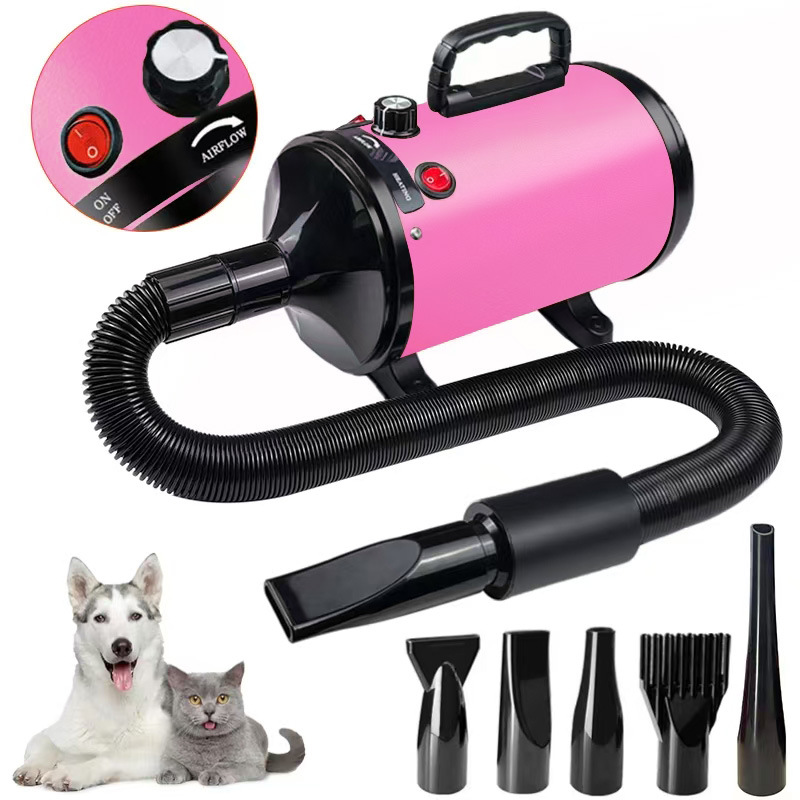Cross-border pet hair dryer pet water blower high-power stepless speed regulation pet hair dryer pet dryer