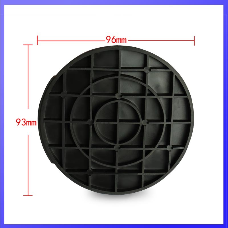 Fitness Equipment Accessories Plastic Square Tube Cover with Chassis Round Disc Foot Pads Anti-Slip Wear-Resistant Shock-Absorbing
